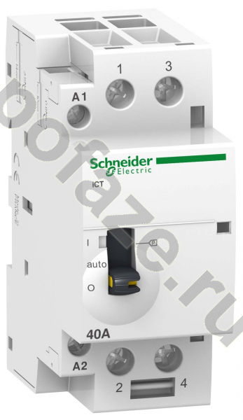 Контактор Schneider Electric Acti 9 iCT 63А 24В 2НО (AC, с ручн. упр.)