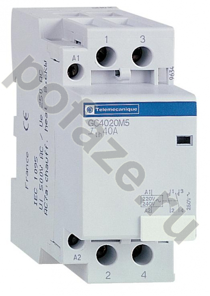 Контактор Schneider Electric TeSys GC 25А 220В 4НО (AC, 60Гц)