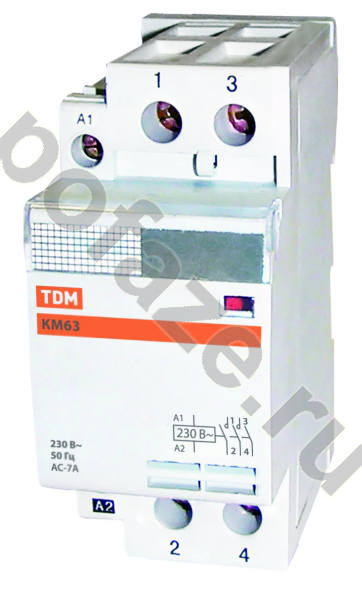 TDM ELECTRIC КМ63 40А 220-230В 1НО+1НЗ (AC/DC)