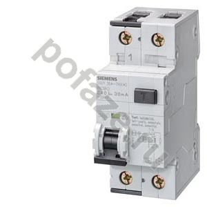 Автоматический выключатель дифференциального тока Siemens 1П+Н 10А 30мА (B) 10кА (A)