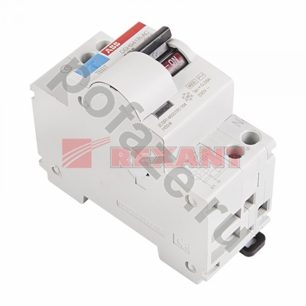 Автоматический выключатель дифференциального тока REXANT DSH941R 1П+Н 25А 30мА (C) 6кА (AC)