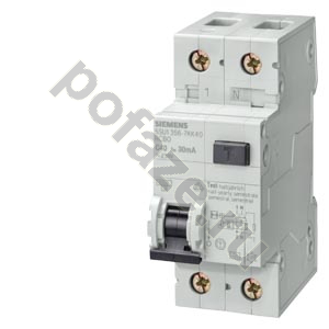 Автоматический выключатель дифференциального тока Siemens 1П+Н 6А 300мА (C) 6кА (A)