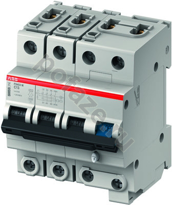 Автоматический выключатель дифференциального тока ABB FS453E 3П+Н 16А 30мА (C) 6кА (A)
