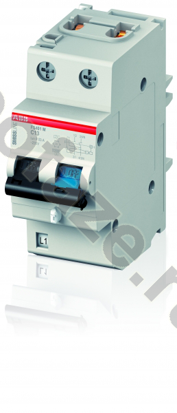 Автоматический выключатель дифференциального тока ABB FS401E 1П+Н 20А 30мА (C) 6кА (A, IP40)