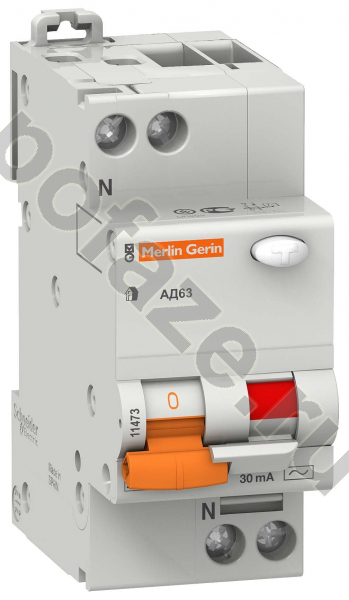 Автоматический выключатель дифференциального тока Schneider Electric Домовой АД63 1П+Н 25А 300мА (C) 4.5кА (AC)