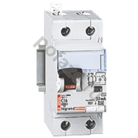 Автоматический выключатель дифференциального тока Legrand DX 1П+Н 20А 300мА (C) 6кА (AC)