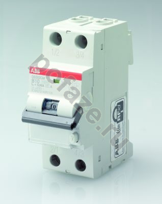 Автоматический выключатель дифференциального тока ABB DS202C 2П 16А 300мА (C) 6кА (A)