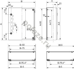 Шкаф Schneider Electric S3D 400х300х200, нерж. сталь (IP55)