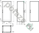 Schneider Electric SF 2000х600х800, сталь (IP55)