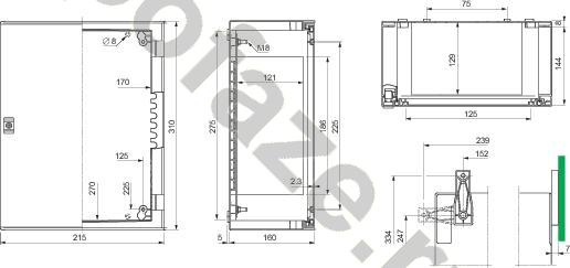 Шкаф Schneider Electric Thalassa 315х215х160, пластик (IP66)