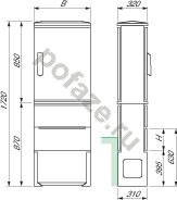 Schneider Electric 850х465х320, пластик (IP43)