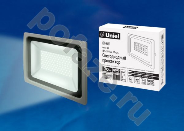 Прожектор Uniel ULF-F16 70Вт 185-240В 6000К IP65