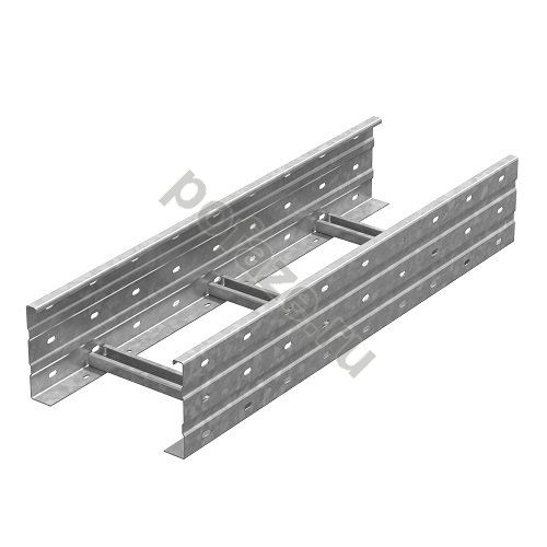 Лоток лестничный Ostec 400х160х6000, горячеоцинк.