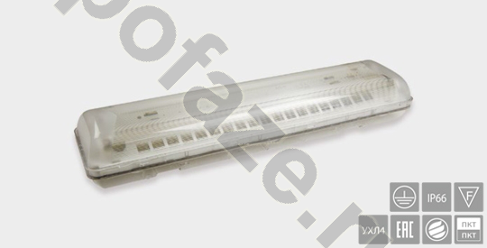 Белый свет BS-9661 T8 LED 20Вт G13 220-230В IP65