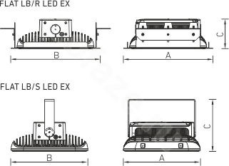 Световые Технологии FLAT LB/R LED 120 D140 Ex 220-230В 5000К IP66