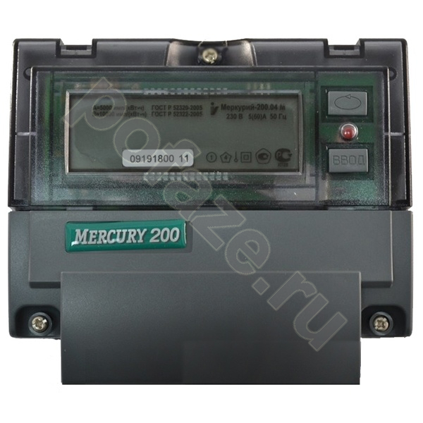 Счетчик электроэнергии Инкотекс Меркурий 200.04 1Ф 5-60А многотарифный