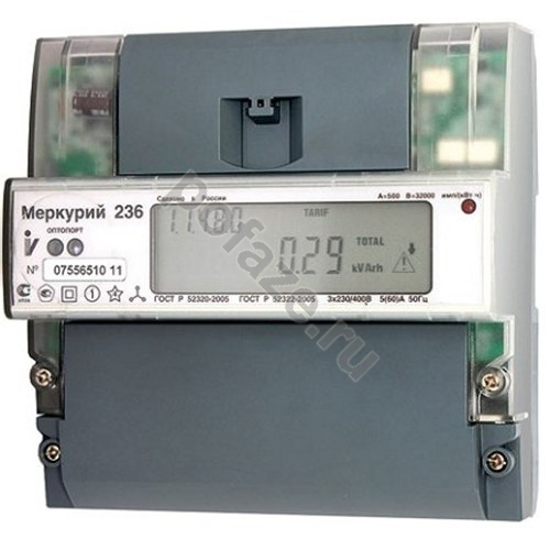 Счетчик электроэнергии Инкотекс Меркурий 236 АRT-01 3Ф+N 5-60А многотарифный