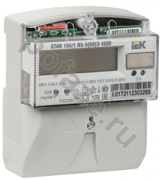 Счетчик электроэнергии IEK STAR 104 1Ф 5-60А многотарифный