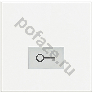 Клавиша двойная Bticino Axolute, символ ключ/дверь, белый IP20