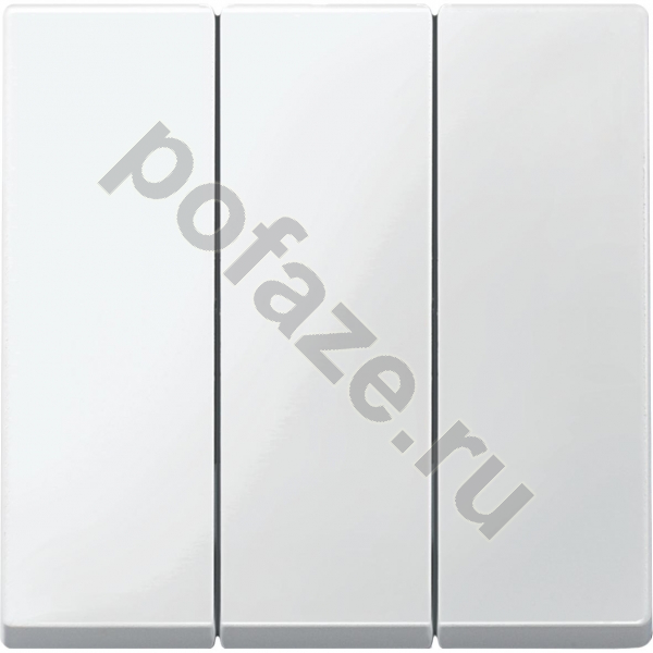 Клавиша тройная Schneider Electric Merten SM, белый IP20