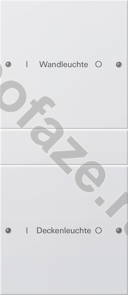 Набор клавиш 2-местный Gira Instabus, белый IP20