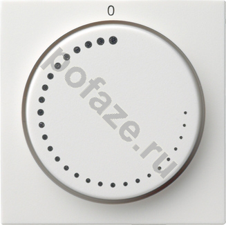 Кнопка поворотная Gira S-55, символ скорость вращения, белый IP20