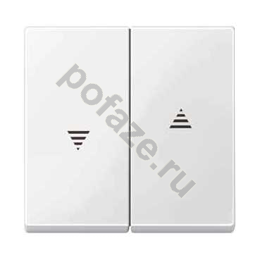 Клавиша двойная Schneider Electric Merten SM, символ стрелки, белый IP20