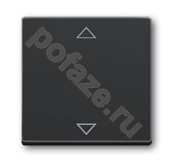 Клавиша электронного выключателя ABB Solo/Future, графит IP20