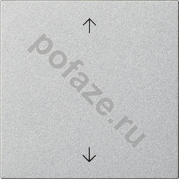 Накладка жалюзийного выключателя Gira, символ стрелки, алюминий IP20