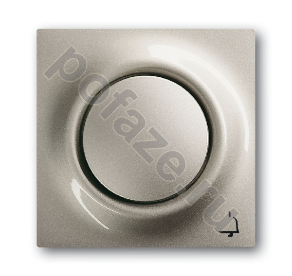 Клавиша ABB BJE Impuls, символ звонок, шампань IP20