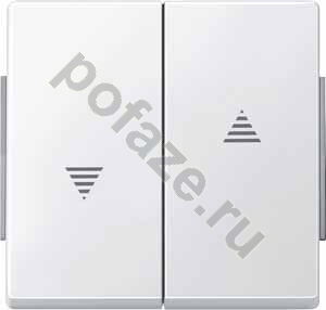 Клавиша двойная Schneider Electric Merten Aquadesign, символ стрелки, белый IP44