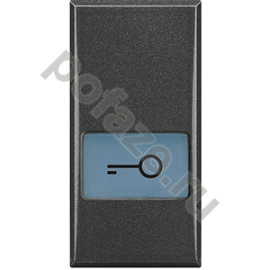 Клавиша Bticino Axolute, символ ключ/дверь, антрацит IP20