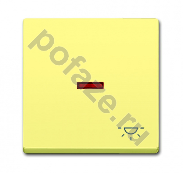 Клавиша ABB Solo/Future, символ свет, желтый IP20