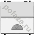 ABB NIE Zenit 1кл 16А, символ звонок, серебро IP20