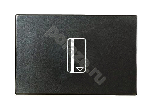 Выключатель карточный ABB NIE Zenit 1кл 16А, антрацит IP20