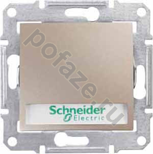 Выключатель Schneider Electric Sedna 1кл 10А, титан IP21