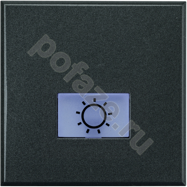 Выключатель Bticino Axolute 1кл 10А, символ свет, антрацит IP20