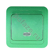 Выключатель Makel Mimoza 1кл 10А, зеленый IP20