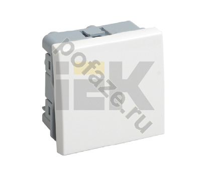 Выключатель IEK 1кл 10А, белый IP20