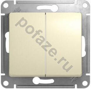 Schneider Electric Glossa 2кл 10А, кремово-белый IP20