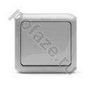 Legrand Quteo 1кл 10А, серый IP44