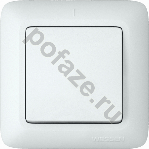 Выключатель Schneider Electric Wessen 1кл 6А, белый IP20