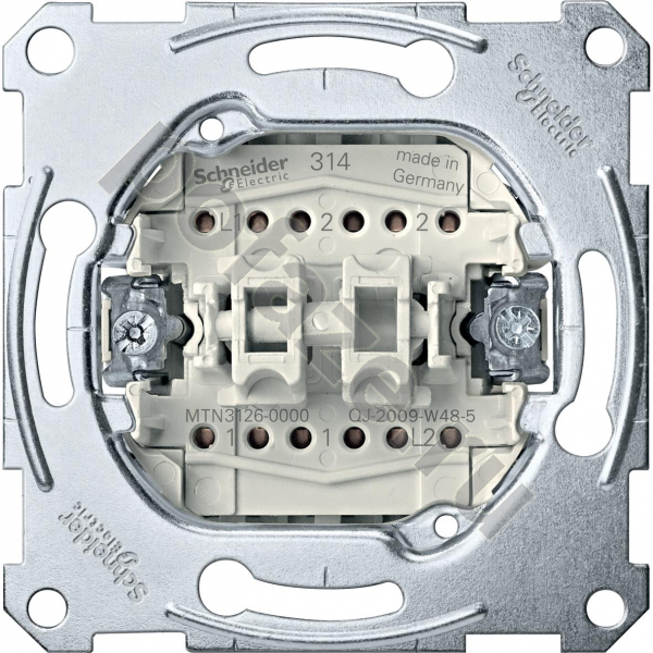 Механизм переключателя Schneider Electric Merten 2кл 10А IP20