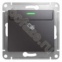 Schneider Electric Glossa 1кл 10А, графит IP20