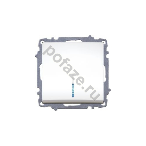 Выключатель ABB Zena 1кл 10А, белый IP20