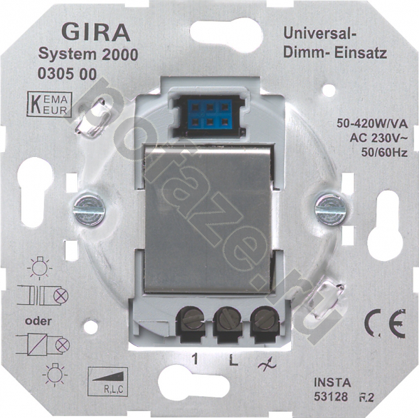Светорегулятор Gira 50-420ВА