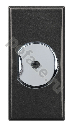 Светорегулятор поворотно-нажимной Bticino Axolute 60-500ВА, черный