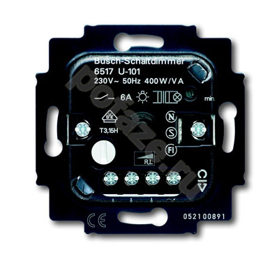 Светорегулятор поворотно-нажимной ABB BJE 60-600ВА