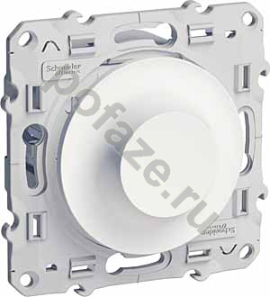 Светорегулятор поворотно-нажимной Schneider Electric Odace 20-420ВА, белый
