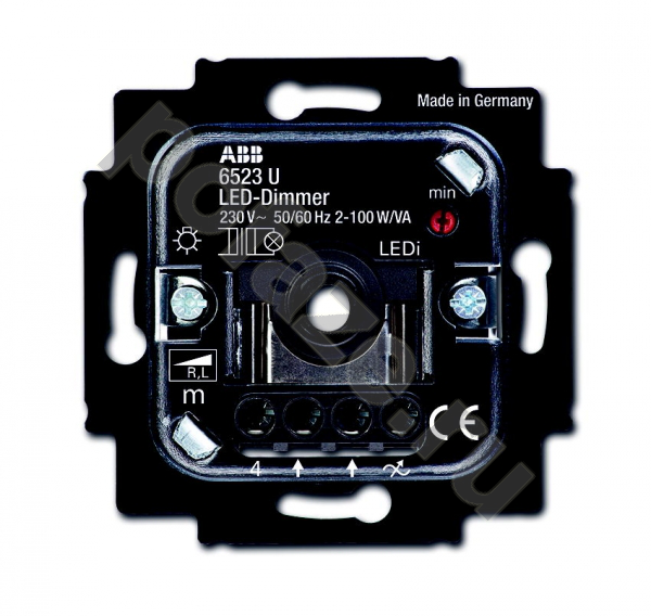 Светорегулятор поворотно-нажимной ABB BJE 100ВА